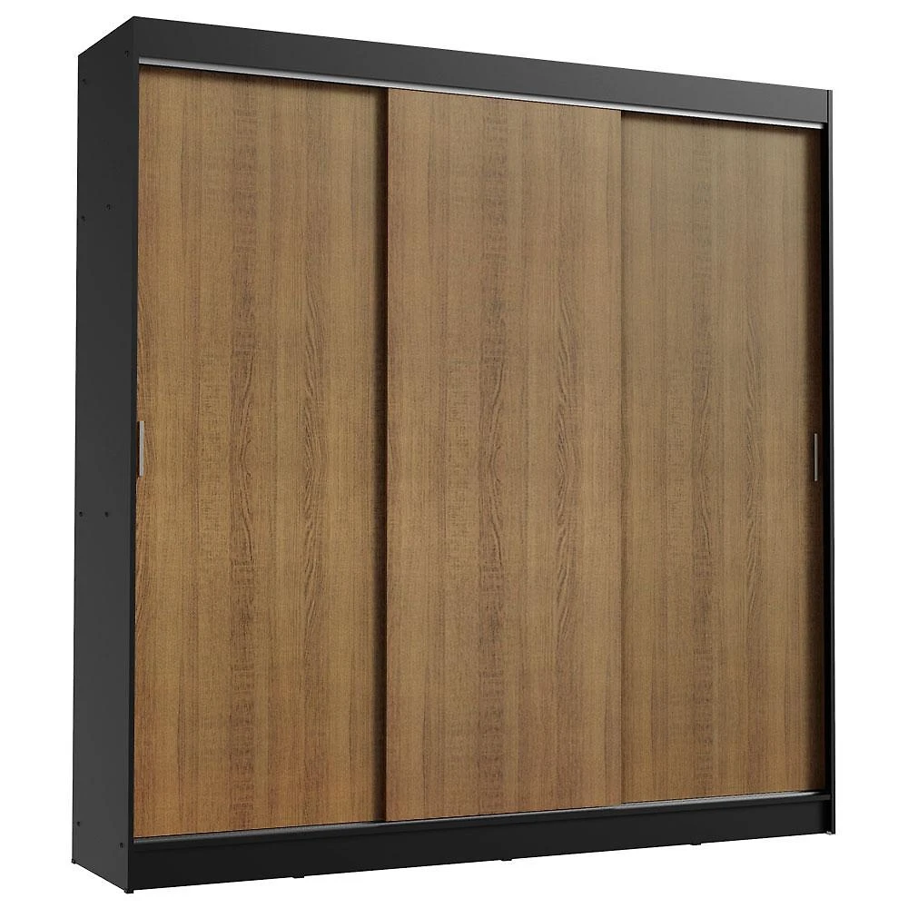 Guarda-roupa casal madesa kansas 3 portas de correr 3 gavetas