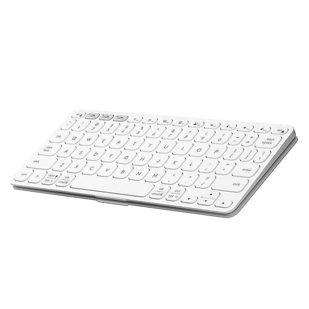Teclado Sem Fio Logitech Keys-To-Go 2, Bluetooth, para Tablets, macOs, Windows, Capa Integrada, Claro - 920-012919