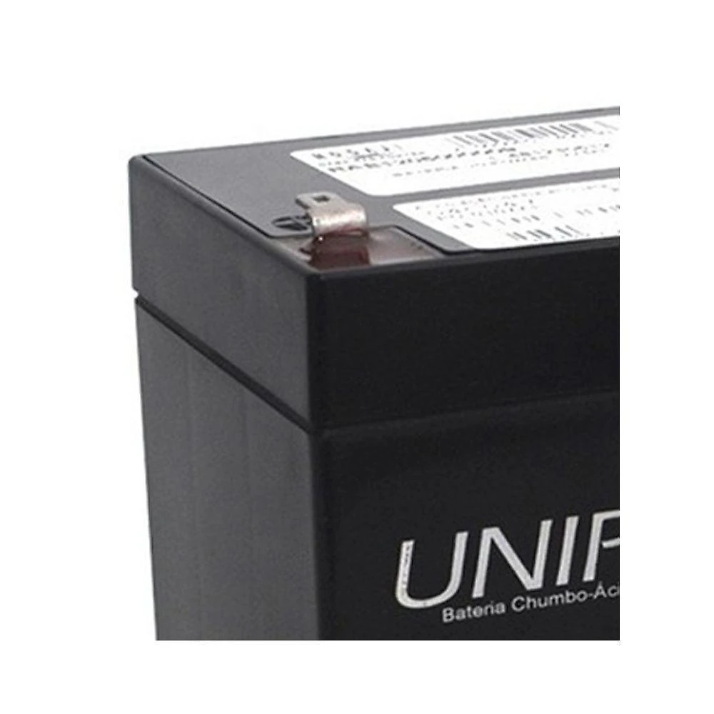 Bateria Não Automotiva 12V 5Ah UP1250 F187 Selada Recarregável Unipower