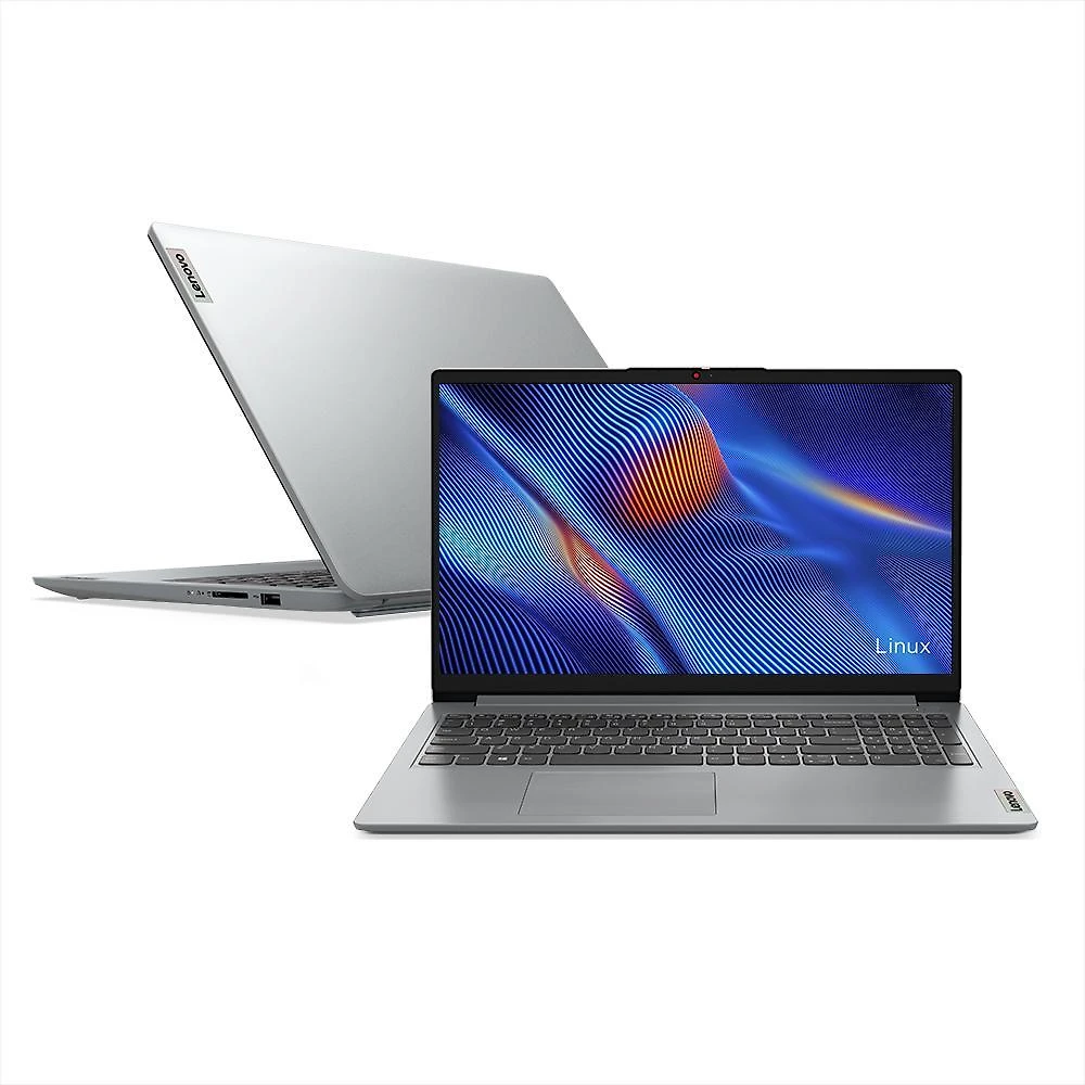 Miniatura Notebook Lenovo IdeaPad 1 R3-7320U 4GB 256GB SSD Linux 15.6" 82X5S00600 Cloud Grey