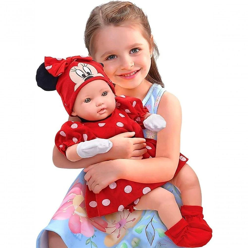 Boneca Minnie Classic Dolls Recém-nascido com Cheirinho de Bebê Branca Roma Jensen