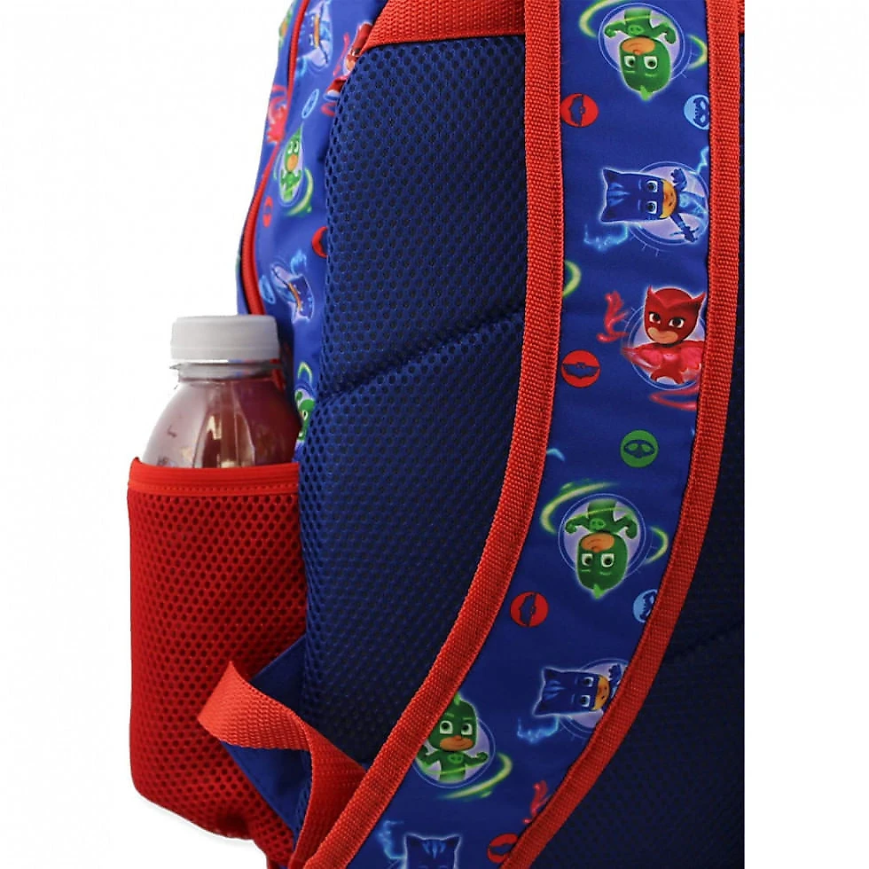 Mochila Escolar Infantil 40cm Disney PJ Masks para Meninos, Azul