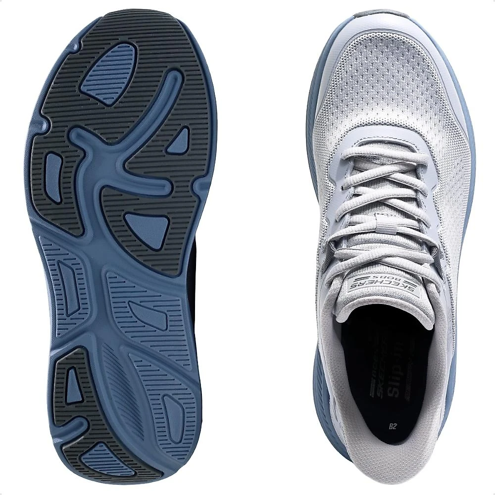 Tênis Skechers Bobs Skillz Masculino Cinza / Azul - 38