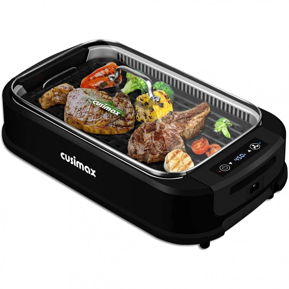 CUSIMAX Churrasqueira Elétrica Portátil com Antiaderente 1