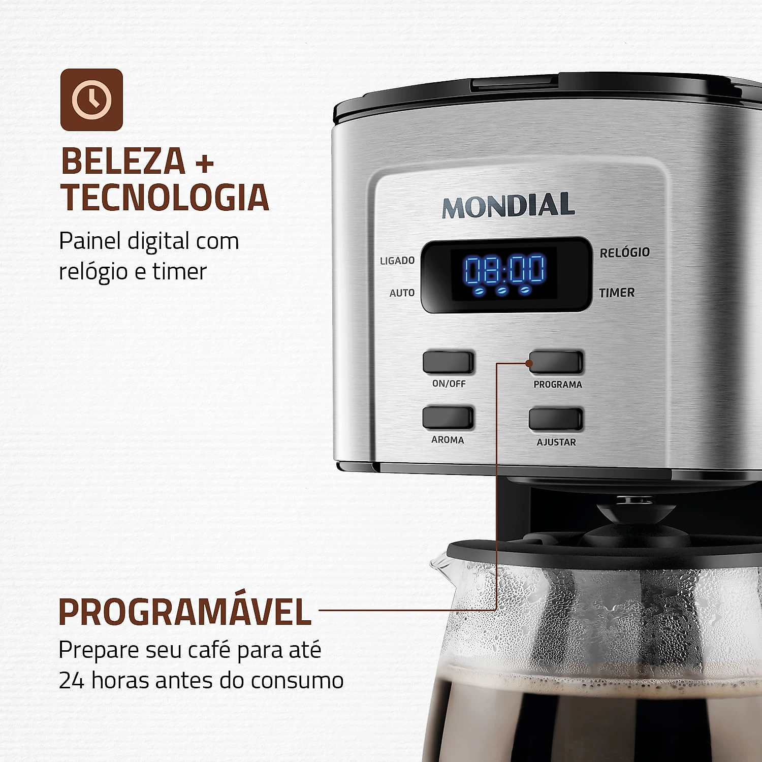 Cafeteira Elétrica Mondial C-44-32X-SDI CAFETEIRA C-44-32X-SDI 127V/60HZ .