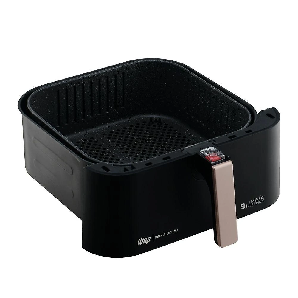 Fritadeira Elétrica Air Fryer WAP Mega 9L 1900W Antiaderente Preto 220V