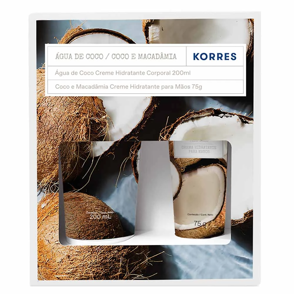 Kit Creme Deo Hidratante Corporal Korres + Creme Deo Hidratante para Mãos