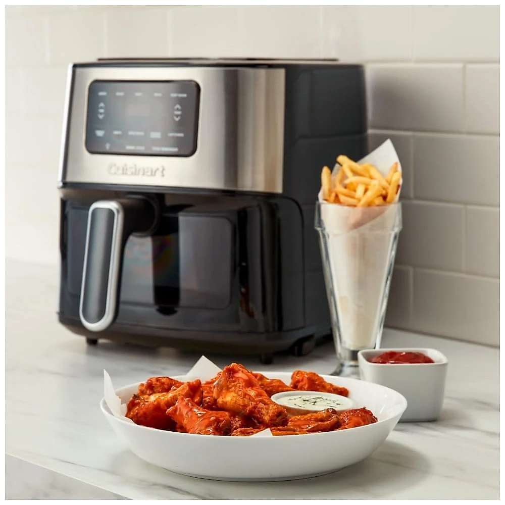 Air Fryer 5,68 Litros com 5 Predefinições e Controle Digital, Cuisinart AIR 200, 110V 1800W, Preta