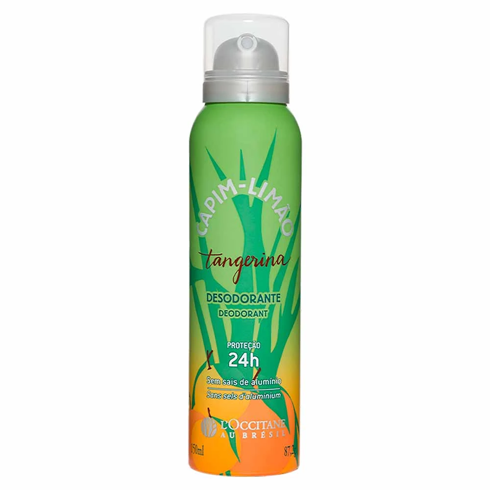 Desodorante Aerosol L'Occitane au Brésil Capim-Limão Tangerina