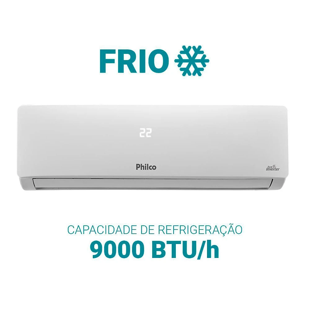 Ar Condicionado Split 9000BTU's Pac9fd Inverter Philco Branca 220V 220V