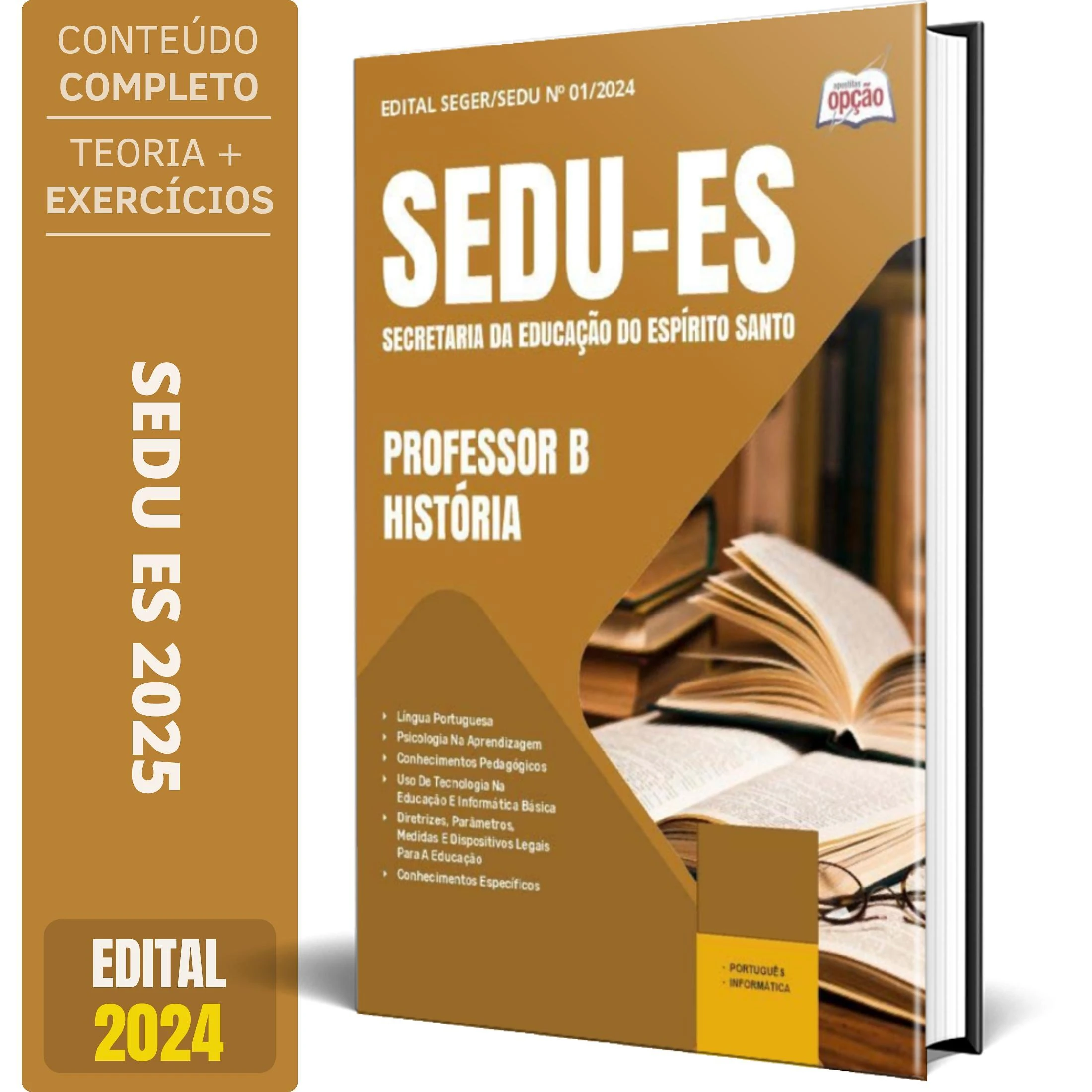 Miniatura Apostila Sedu Es 2025 - Professor B - História