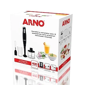 Mixer Arno Turbomix Pro 3 em 1 MX31 400W – Preto 110V