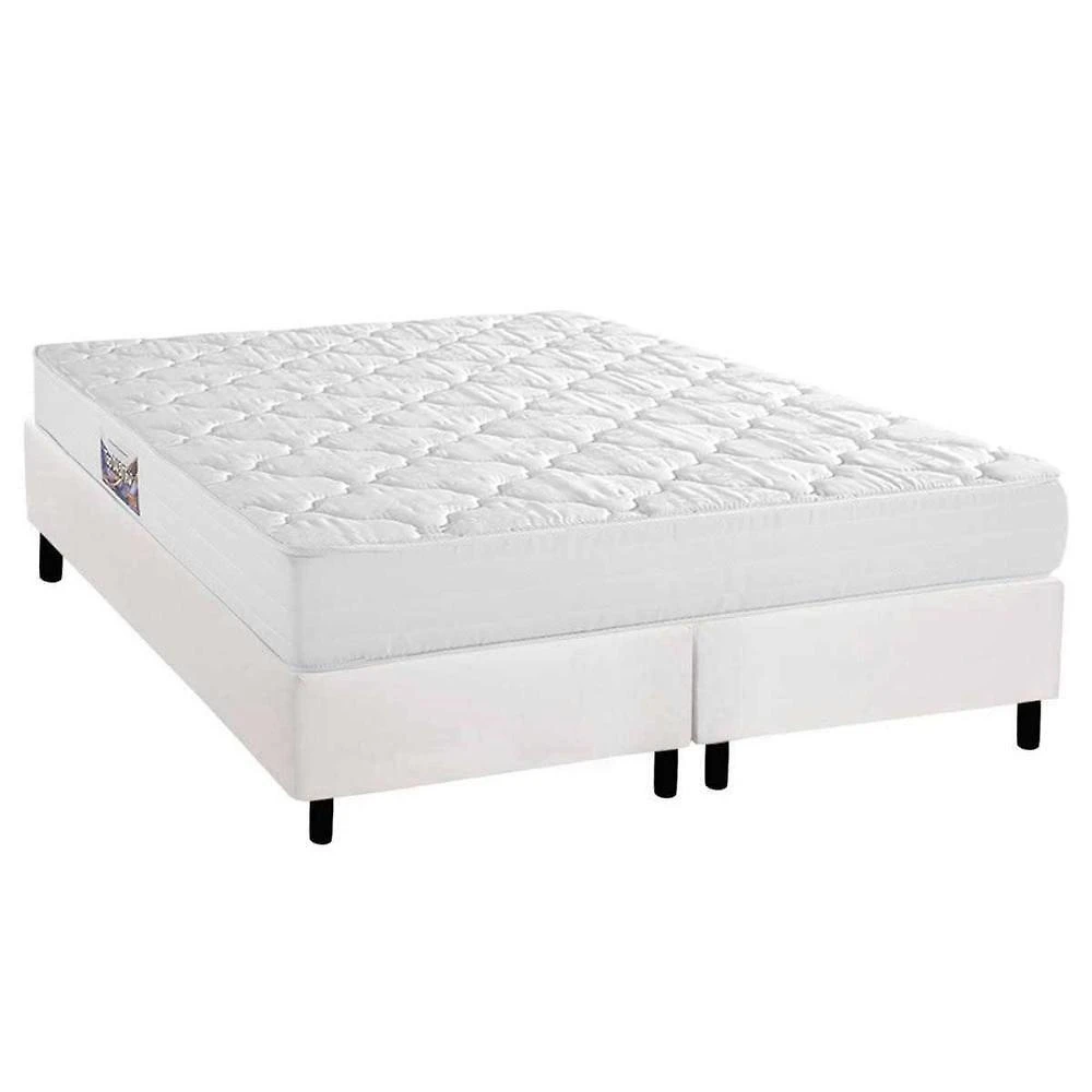 Conjunto Box King: Colchão Espuma Herval D45 Top + Base Crc Corano White (193x203)