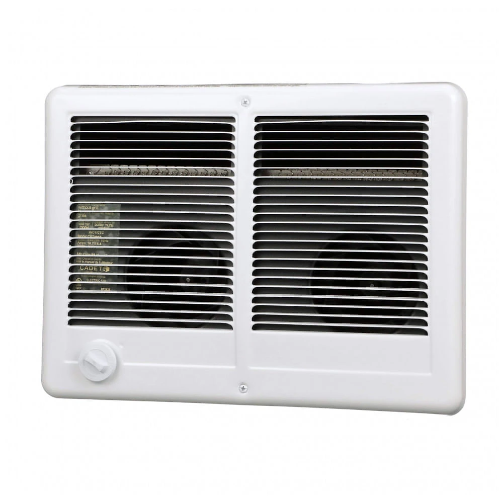 Aquecedor de Parede Duplo Cadet Com-Pak Twin CSTC302TW Branco 3000W 10236 BTU Termostato 41,8 m2 240V