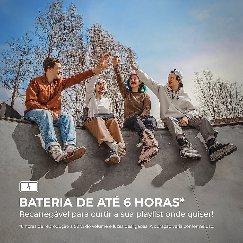 Caixa de Som Speaker AIWA SP-05-LB 30W Bluetooth IPX5 BIVOLT