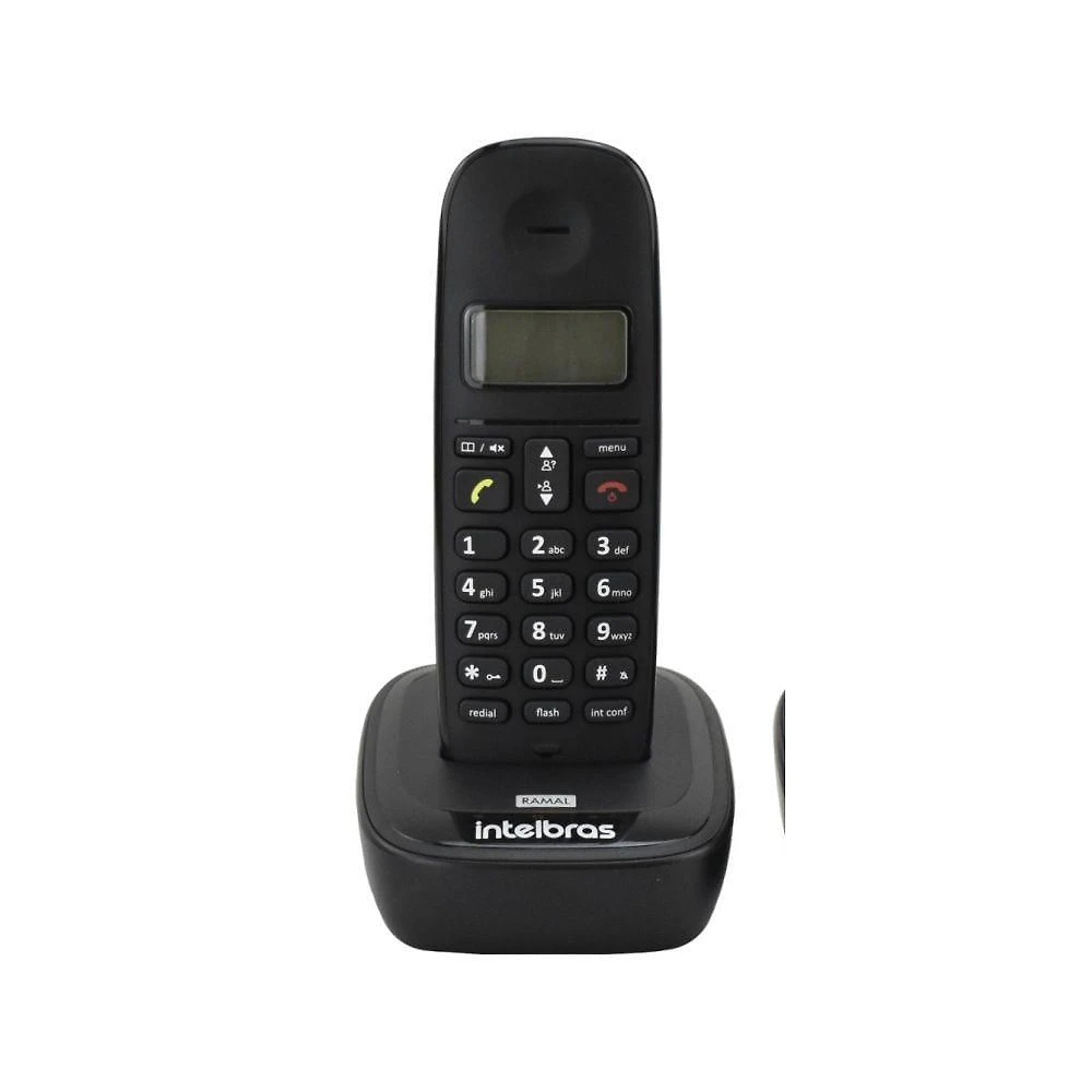 Telefone sem Fio Intelbras TS 2512 com Identificação de Chamadas Bivolt Preto