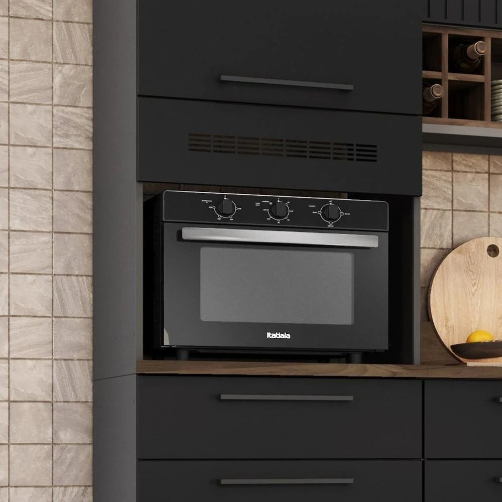 Paneleiro em Aço 2 Portas 1 Esquerda Gaveta 60cm Espaço para Forno Rodapé em PVC Exclusive Itatiaia