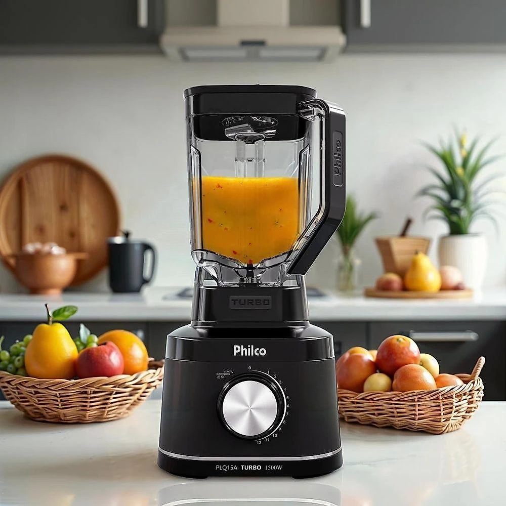 Liquidificador Philco 1500W 12 velocidades 3,1L PLQ15A 220V