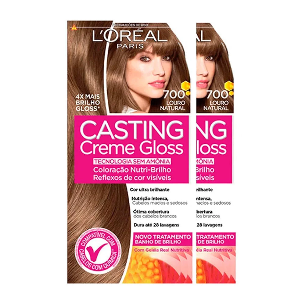 Miniatura L'Oréal Paris Coloração Casting Creme Gloss Kit - 700 Louro Natural Kit