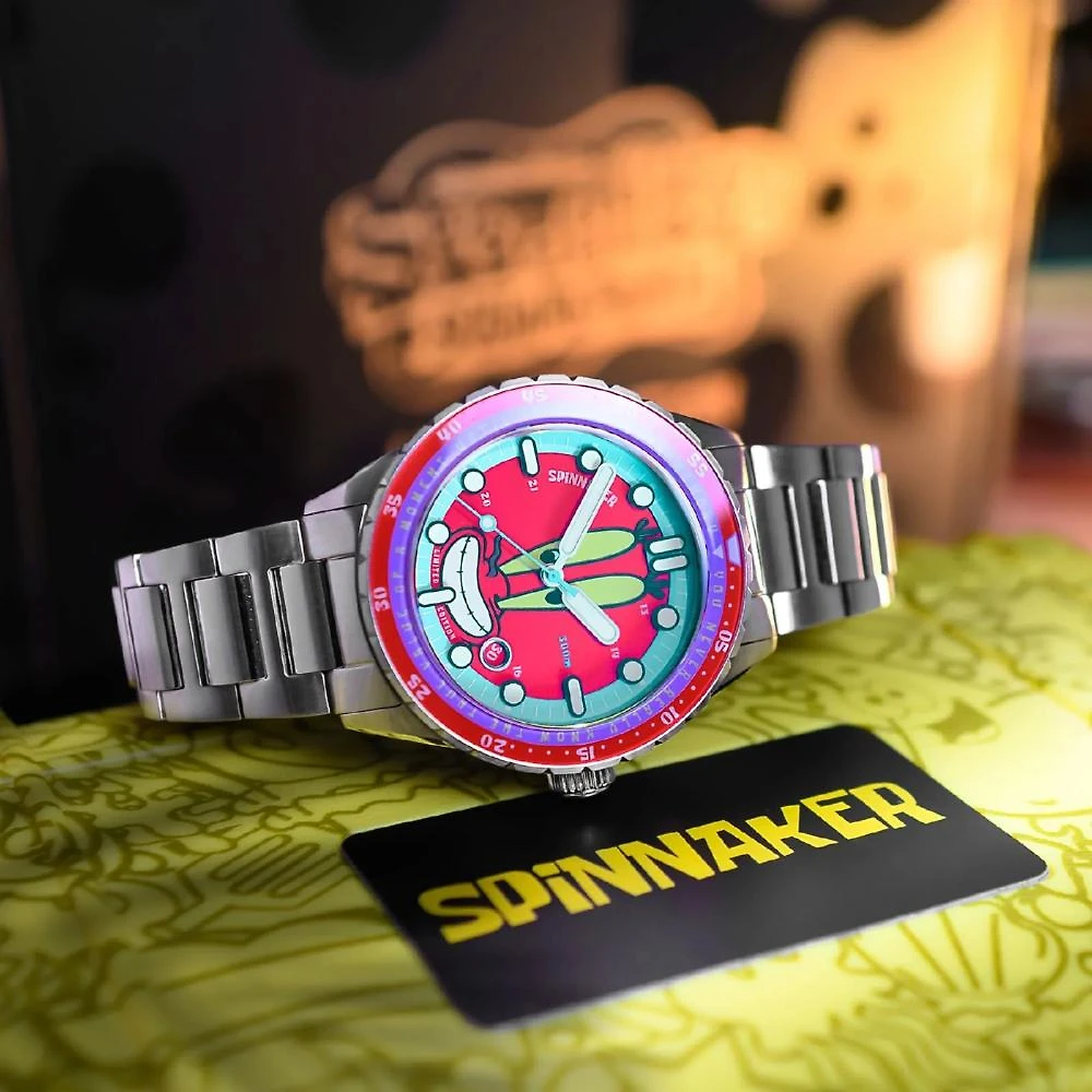 Relógio Spinnaker Hass Automatic Mr. Krabs Red 25th Limited Edition SP-5138-44