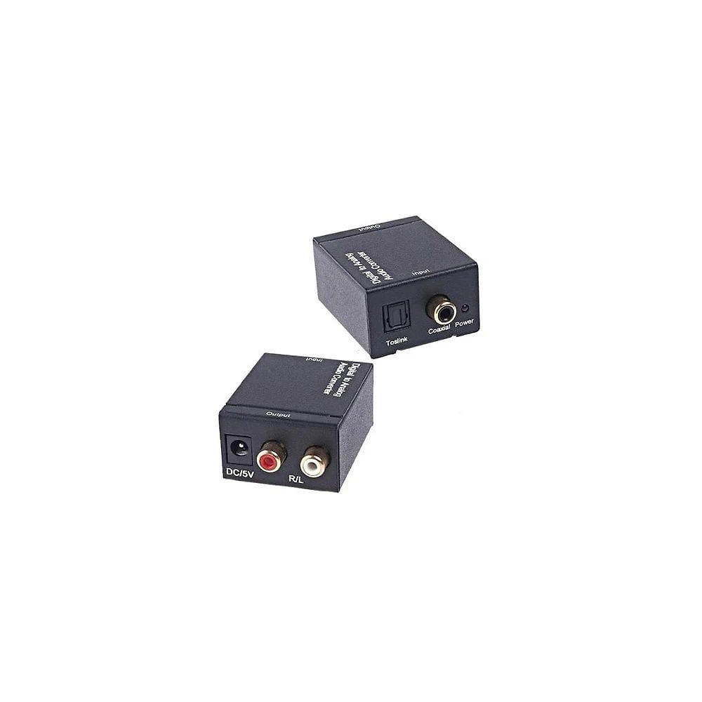 Conversor de Áudio Ótico para Analógico Estéreo Grupo MXT Digital Óptico Ou Coaxial L-R