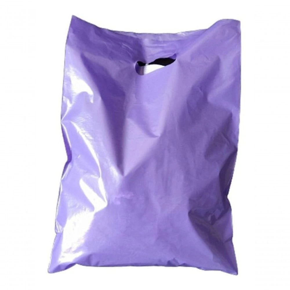 Sacola Plástica 16x20 Alça Boca de Palhaço 50 un Reforçada e Brilhosa Rosa, Vermelho, Branco, Azul