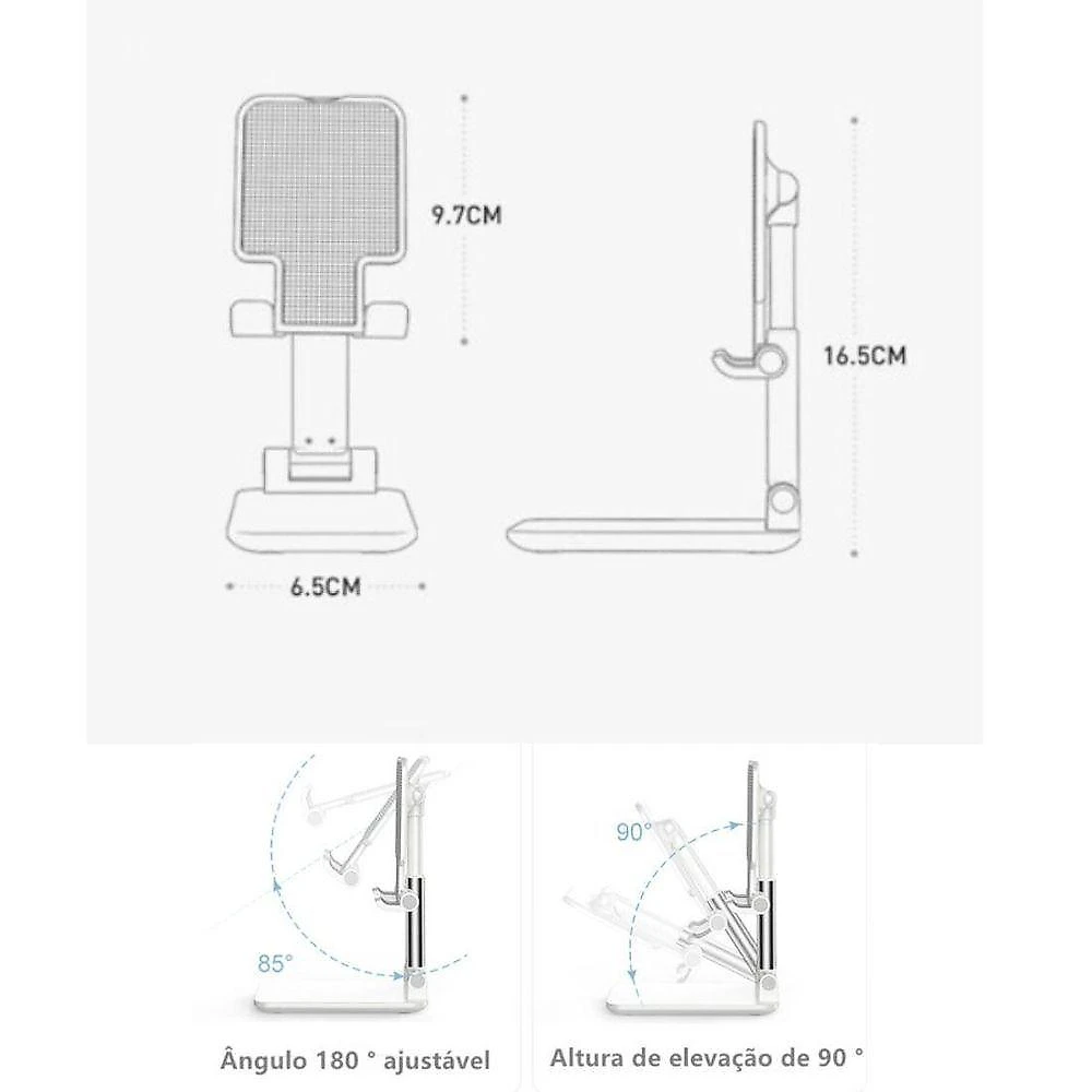 Suporte Para Celular Tablet De Mesa Dobrável Ajustável Je24