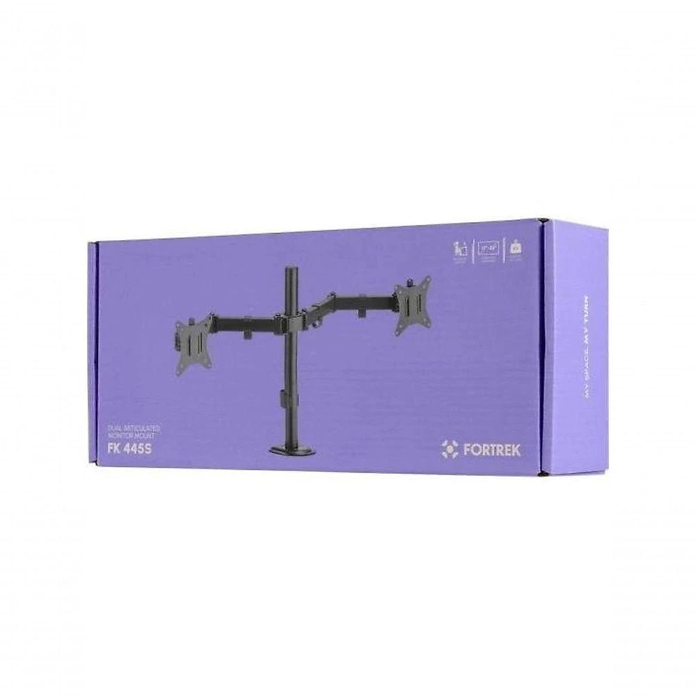 Suporte Articulado Para Dois Monitores Fortrek Fk 445s 17"-32"