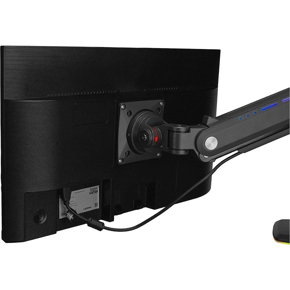 Suporte de Mesa Articulado Gamer para Monitor de 32" a 60" North Bayou, com Pistão a Gás, RGB, Preto - F6 NB
