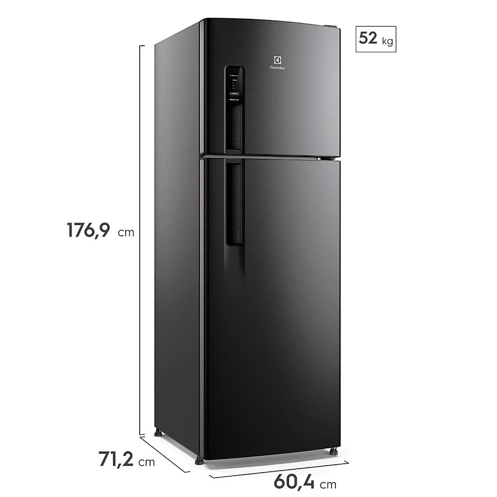 Geladeira IF41B 380L Frost Free AutoSense Inverter Electrolux Black Inox Look - 110V
