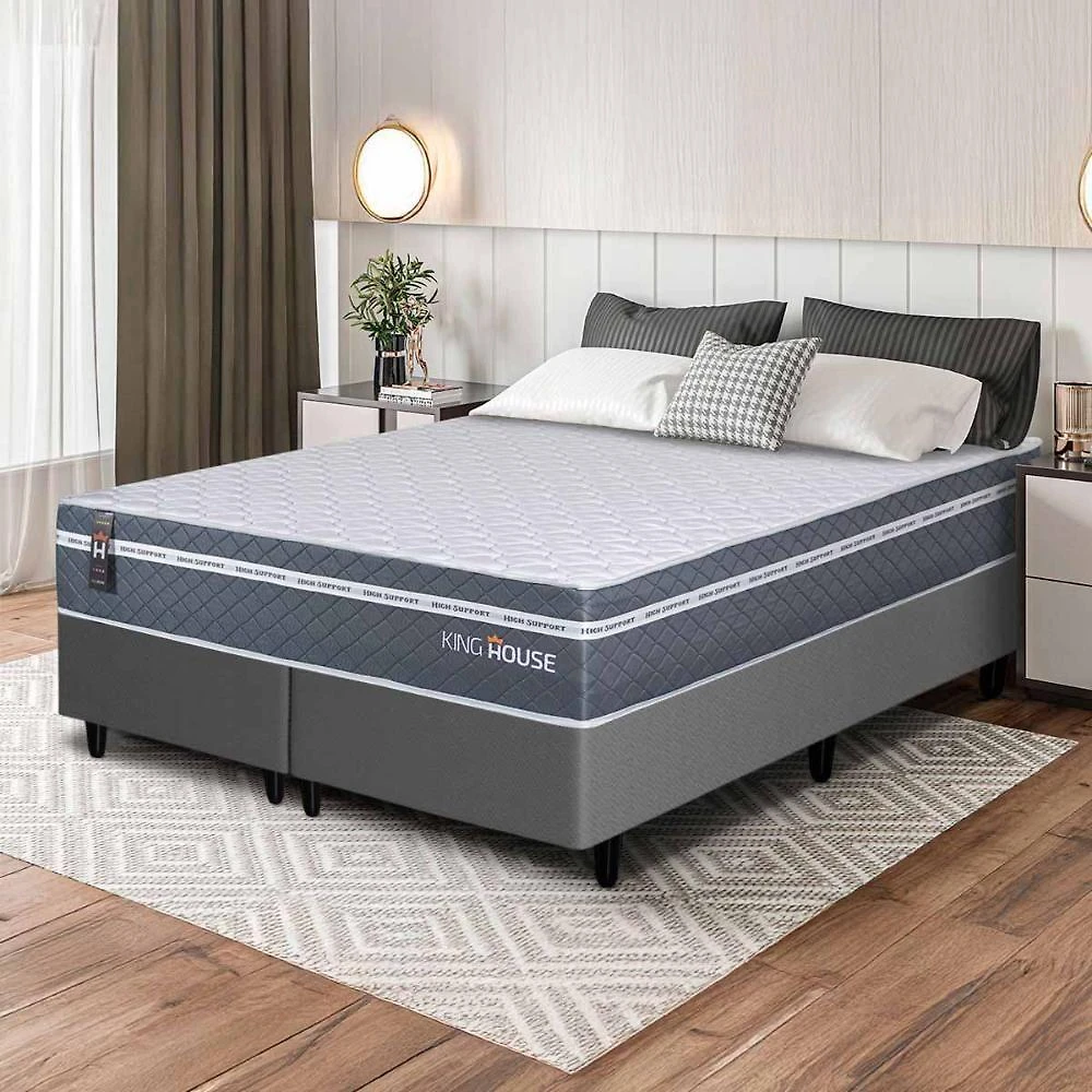 Cama Box Cairo Molas Ensacadas Queen 158x198 King House