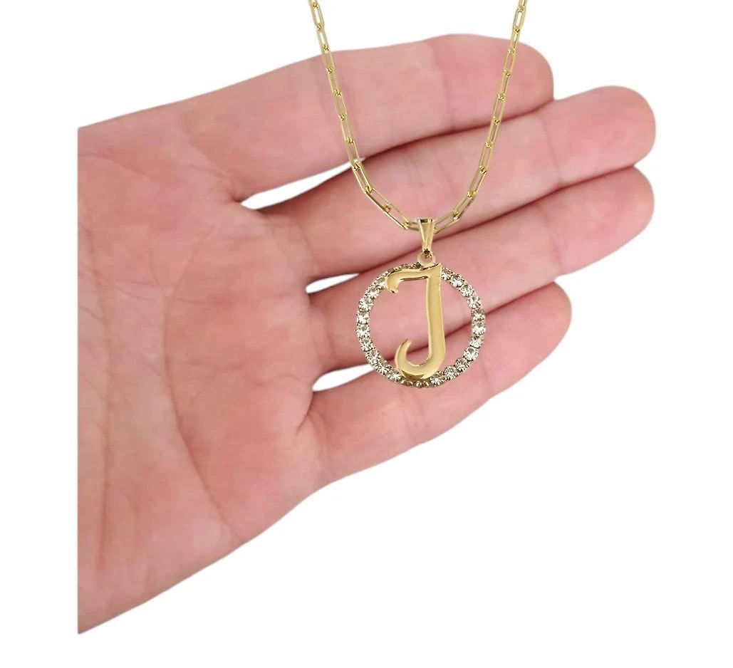 Miniatura Colar Corrente 45 Cm Feminina Pingente Letra I Banhado Ouro