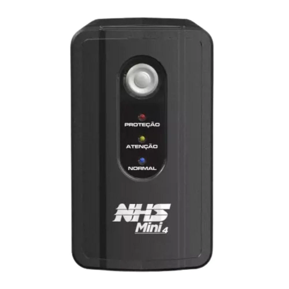 Nobreak Nhs Mini 4 600va Com 1 Bateria Selada 7 Ah- Entrada
