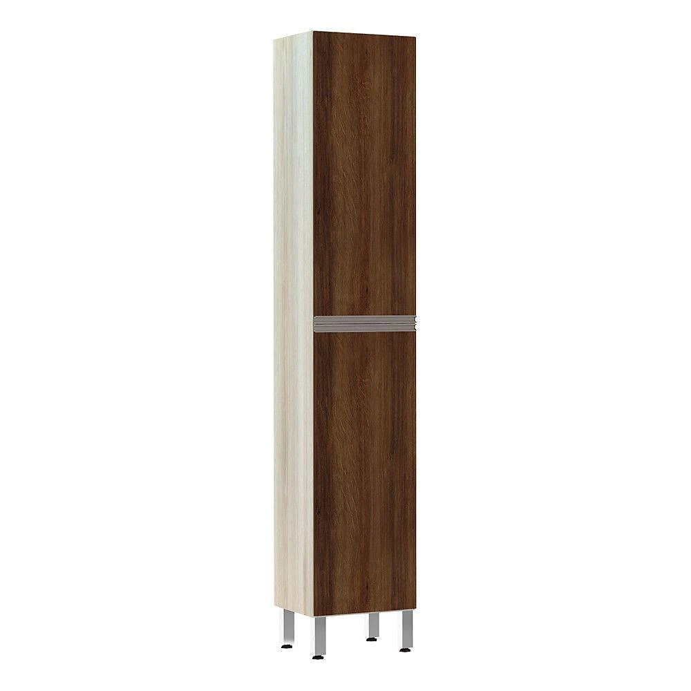 Paneleiro 40 Cm Raso Luci Legno Crema Com Nogueira Dourado