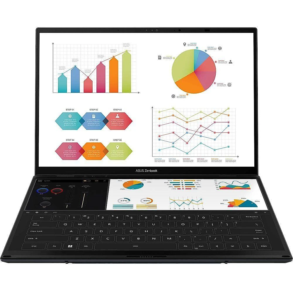 Zenbook Duo 14 Intel Core Ultra 9 285h Placa Arc Graphics Tela 14' Touch Ssd 4tb Nvme Ram 32gb Asus