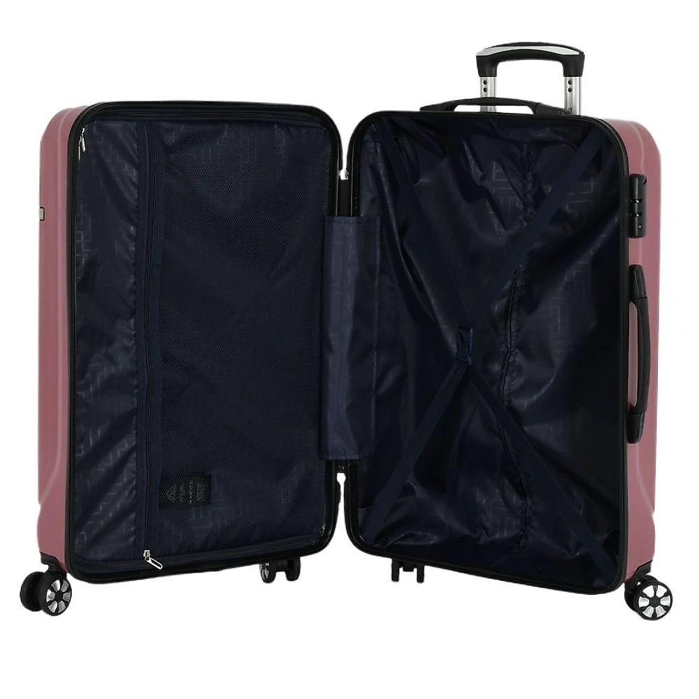 Kit 2 Malas de Bordo 10kg ABS Zíper Cadeado Cannes Rose Polo King