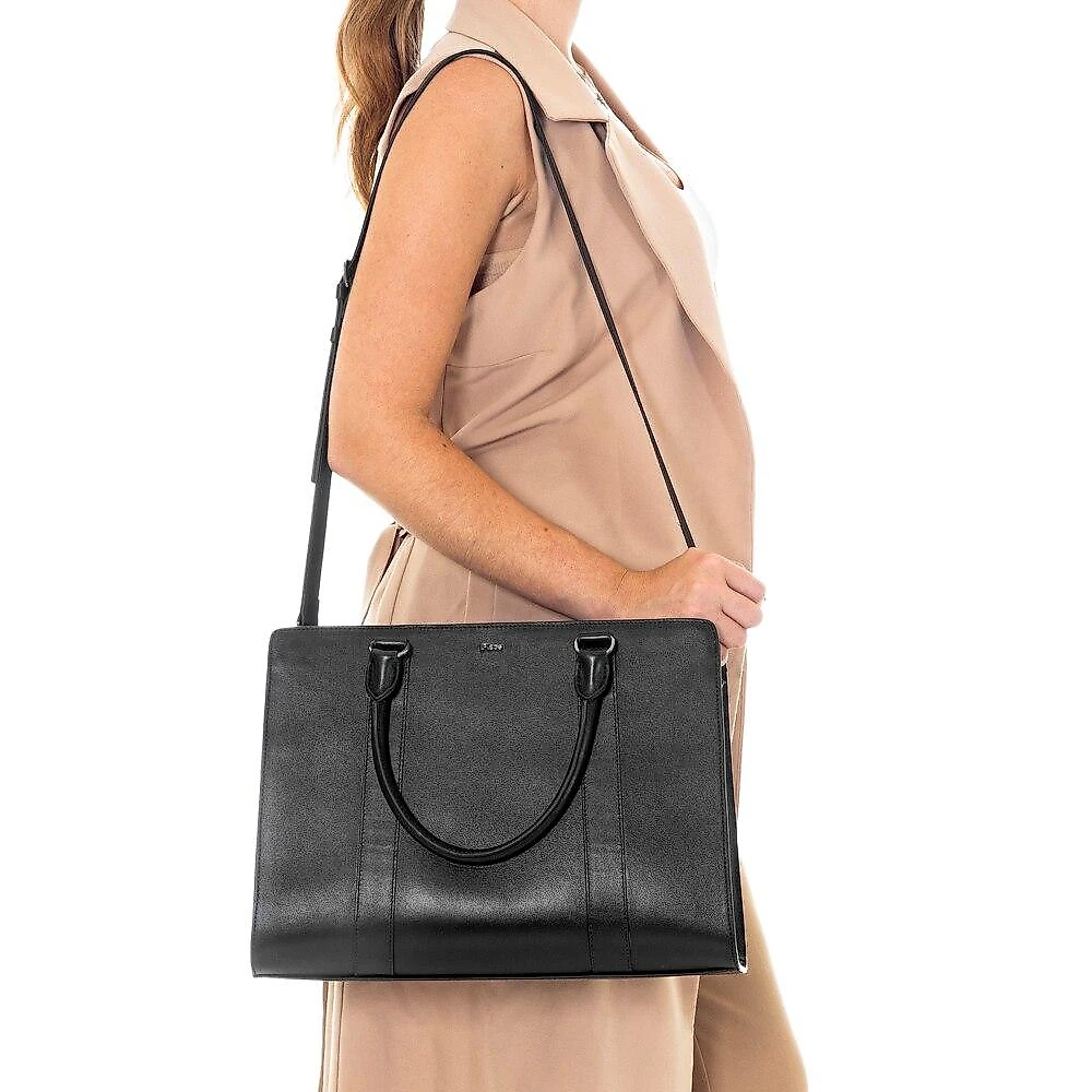 Bolsa de Couro Preto para MacBook, Olivia, Originais iPlace