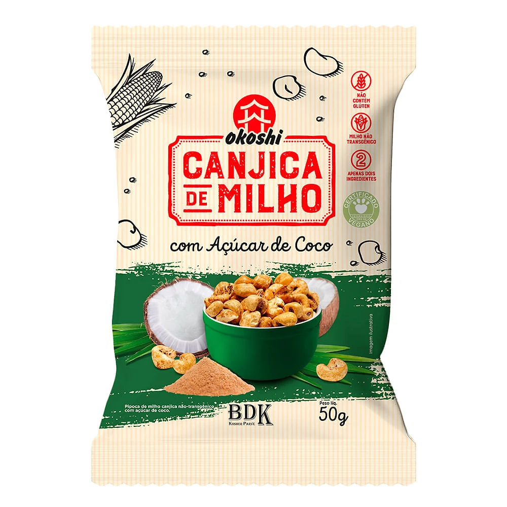 Canjica de Milho Okoshi com Açúcar de Coco 50g