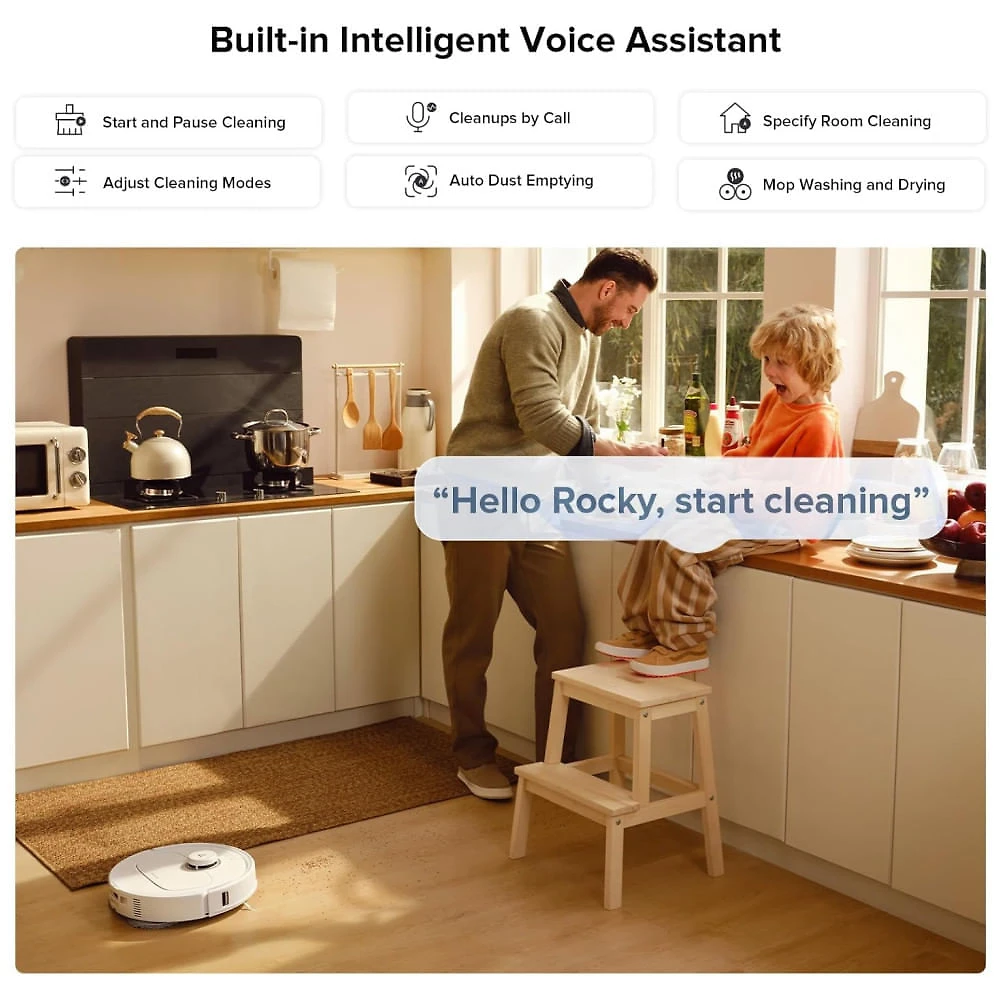 Miniatura Roborock S8 MaxV Ultra: Aspirador Robô e Esfregão com Abastecimento e Drenagem Automáticos, Design FlexiArm, Lavagem e Secagem Automáticas.