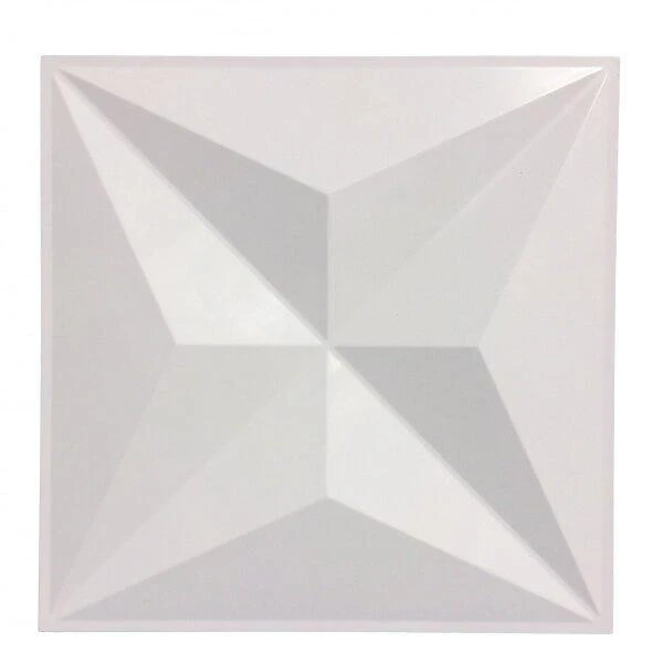 Kit 8 Placas Revestimento 3D Para Parede 50x50cm Safira Ouro Fino