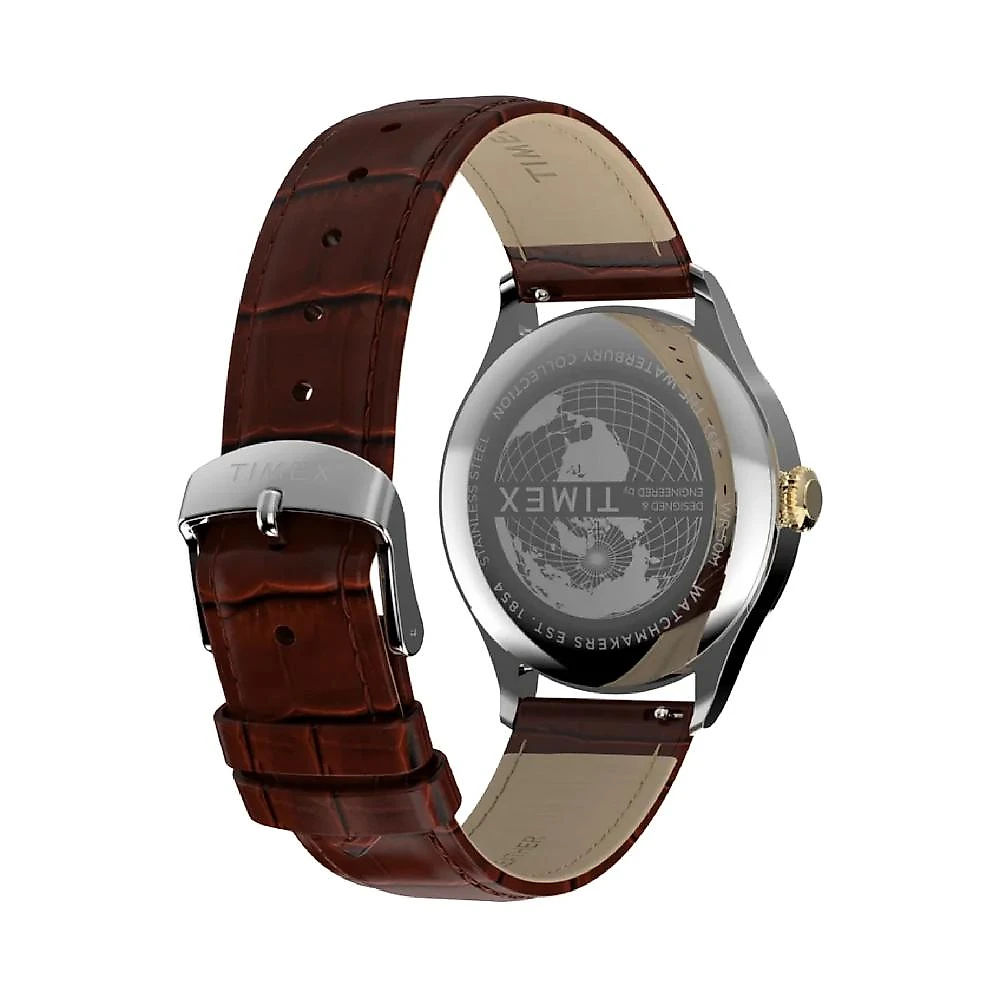 Relógio Timex Waterbury Sub Second TW2Y92100 39mm Couro