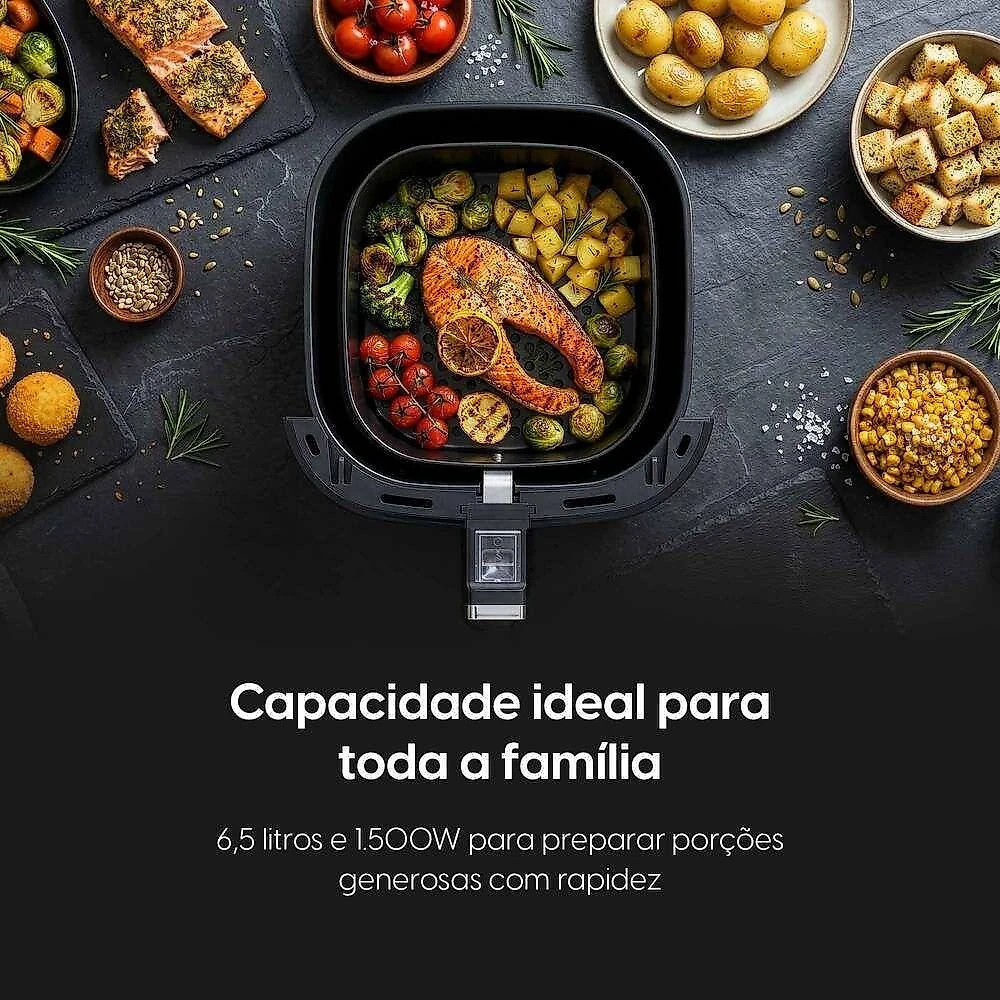 Fritadeira sem Óleo Elgin Six Fry 6,5L 1500W Preto 110V