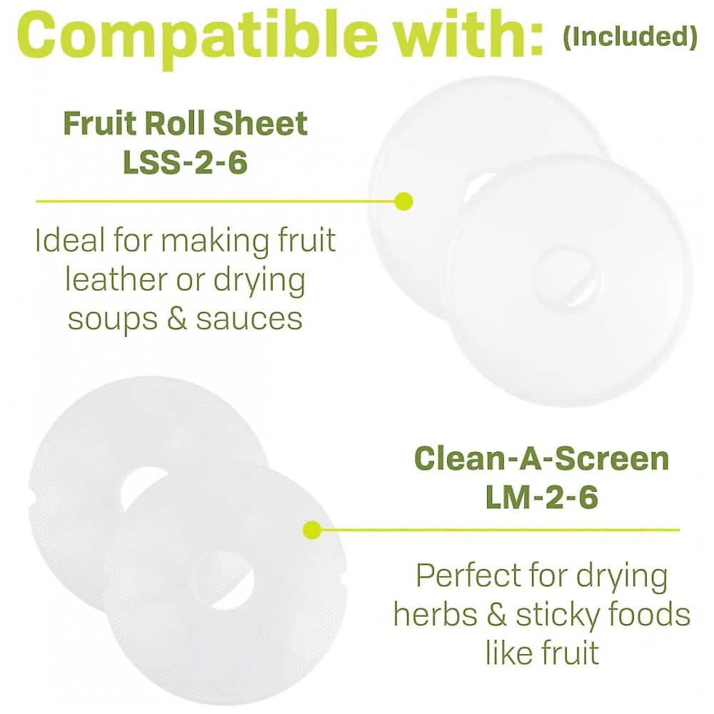 Desidratador de Alimentos NESCO FD-61 Snackmaster Encore 500 W 120V para Frutas, Ervas e Carne Seca