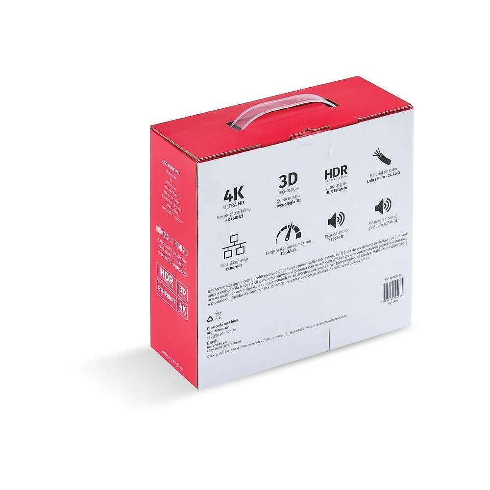 Cabo Hdmi 2.0 Macho 20 Metros - Phm20-20
