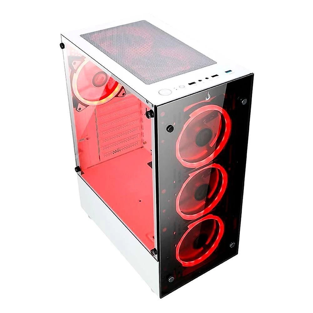 Gabinete Gamer Glass 06X Frost White ATX M-ATX ITX Branco Rise Mode