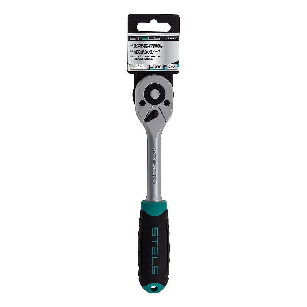 Chave catraca reversível soquete 72 dentes 3/8'' crv stels