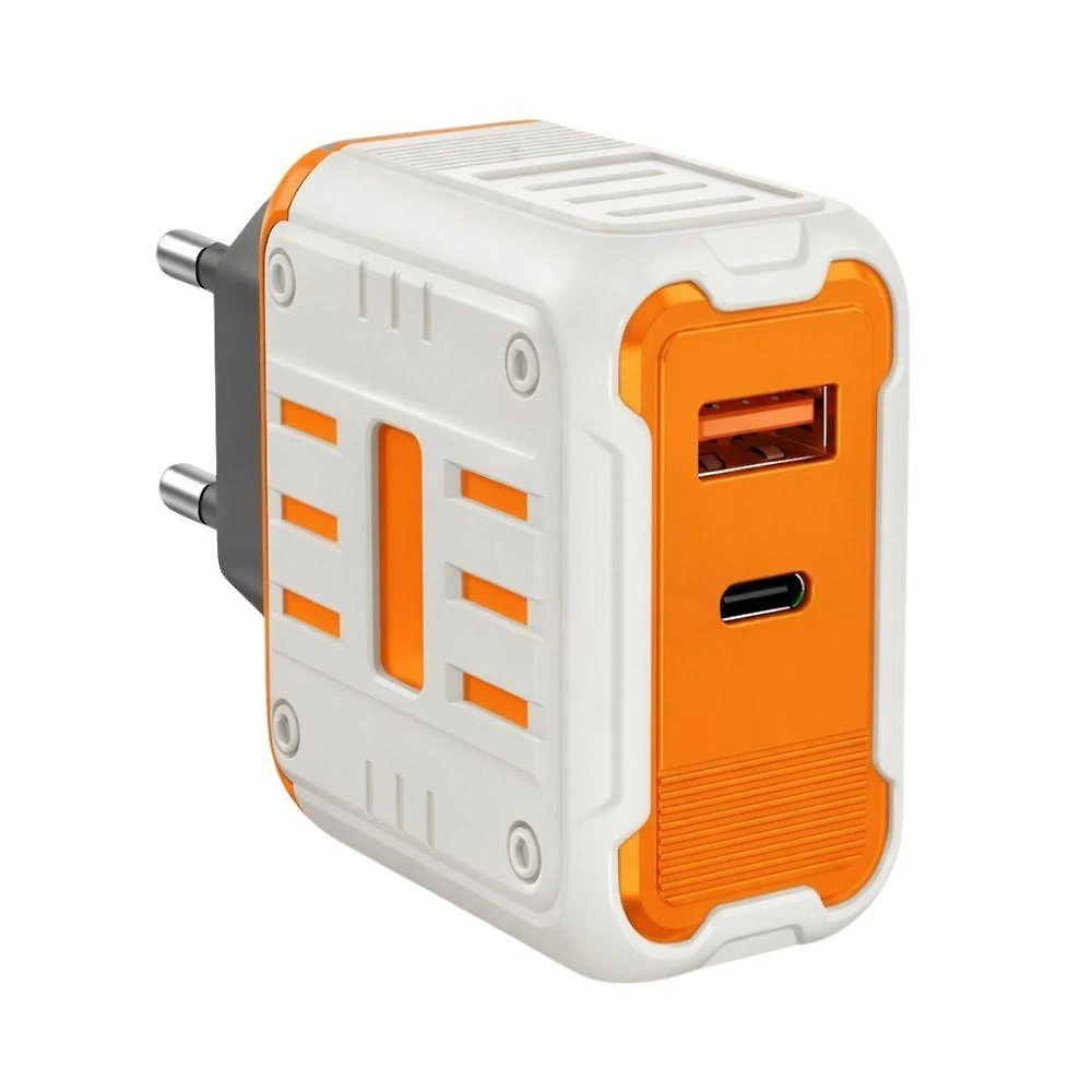 Carregador Turbo Dual Usb MDM para Dispositivos com Conector Lightning com Cabo Incluso 2 Peças