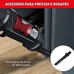 Aspirador de Pó Vertical Sem Fio Arno X-PERT 7.60 RH6A 2 em 1 140W LED Autonomia 45 Minutos Bivolt
