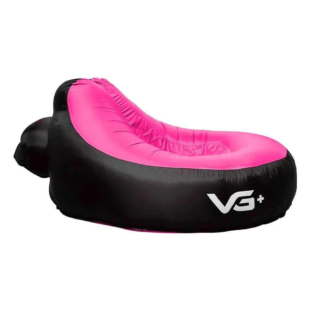 Sofá De Ar Hug Bag Inflável Camping Relaxante Rosa Vg+