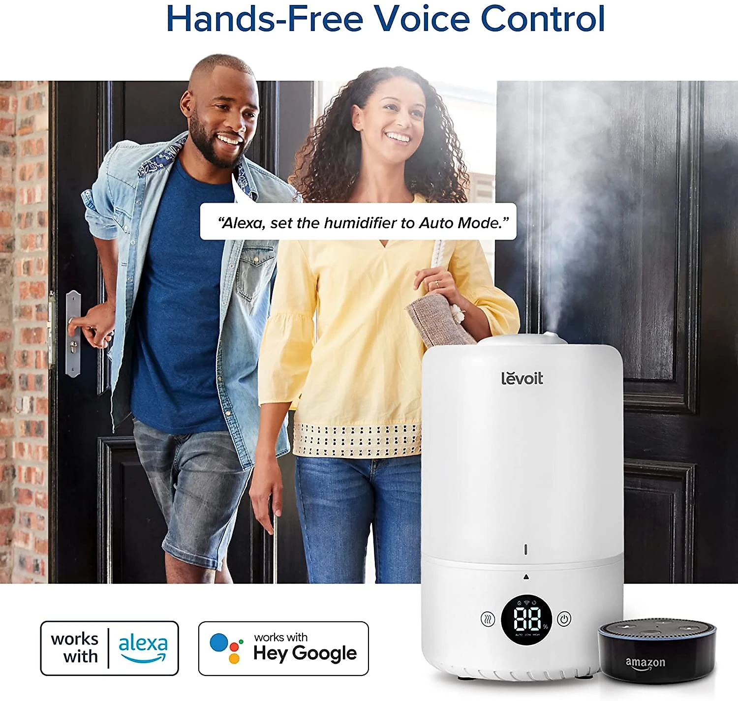 LEVOIT 200S Umidificador Ultrassônico Portátil 3L até 25H Ár ea até 26 m2 110V Branco